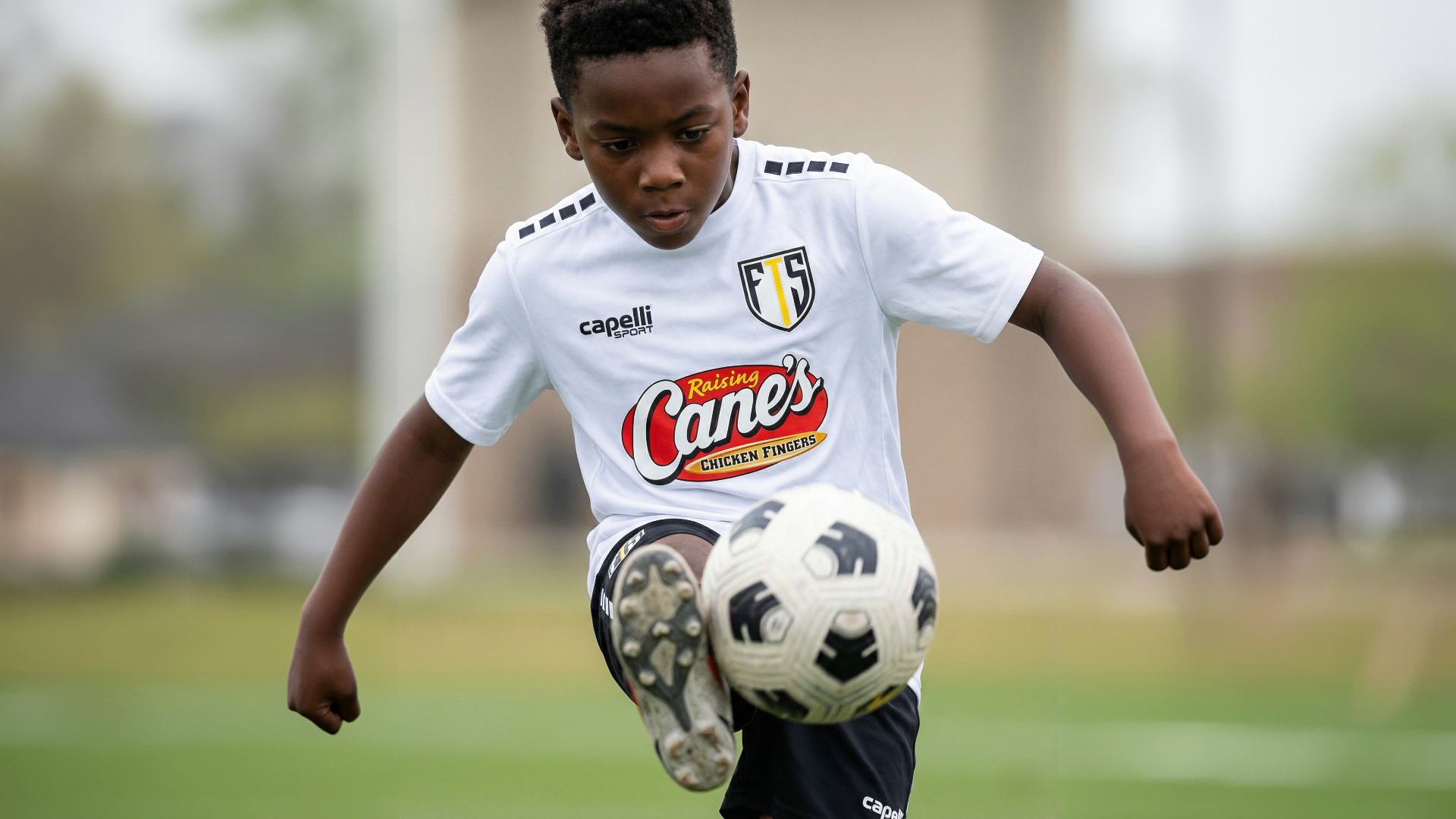Kids celebrating at soccer camp